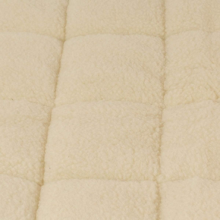Dickes Merino Schafschurwolle Unterbett in 160x200 cm mit 2490 g Füllung Plus bauschiger Lammflor Ob