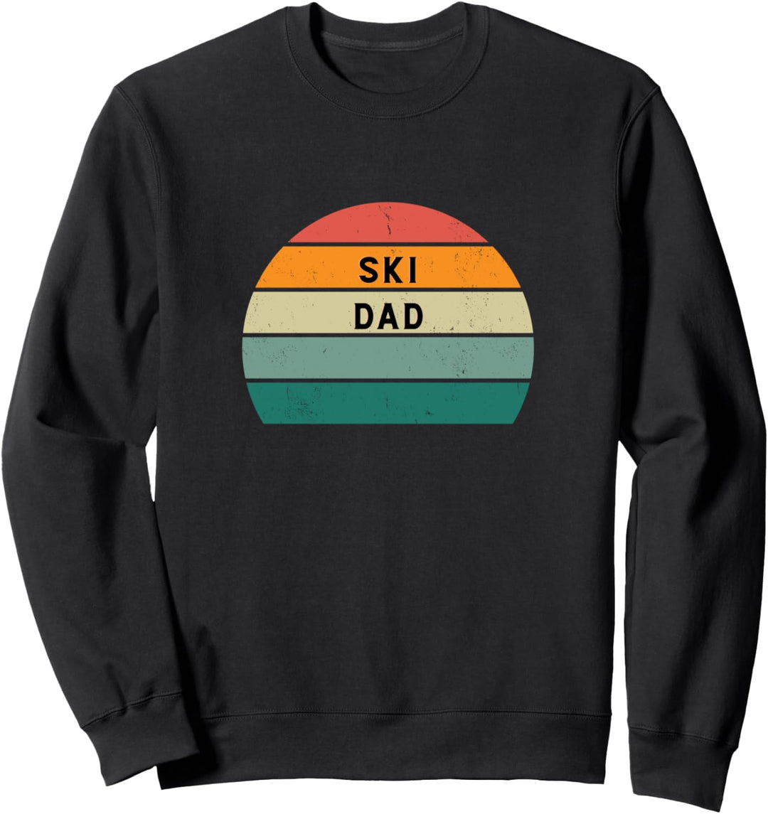 Retro Ski Papa Skifahren Vatertag Geschenk Sweatshirt