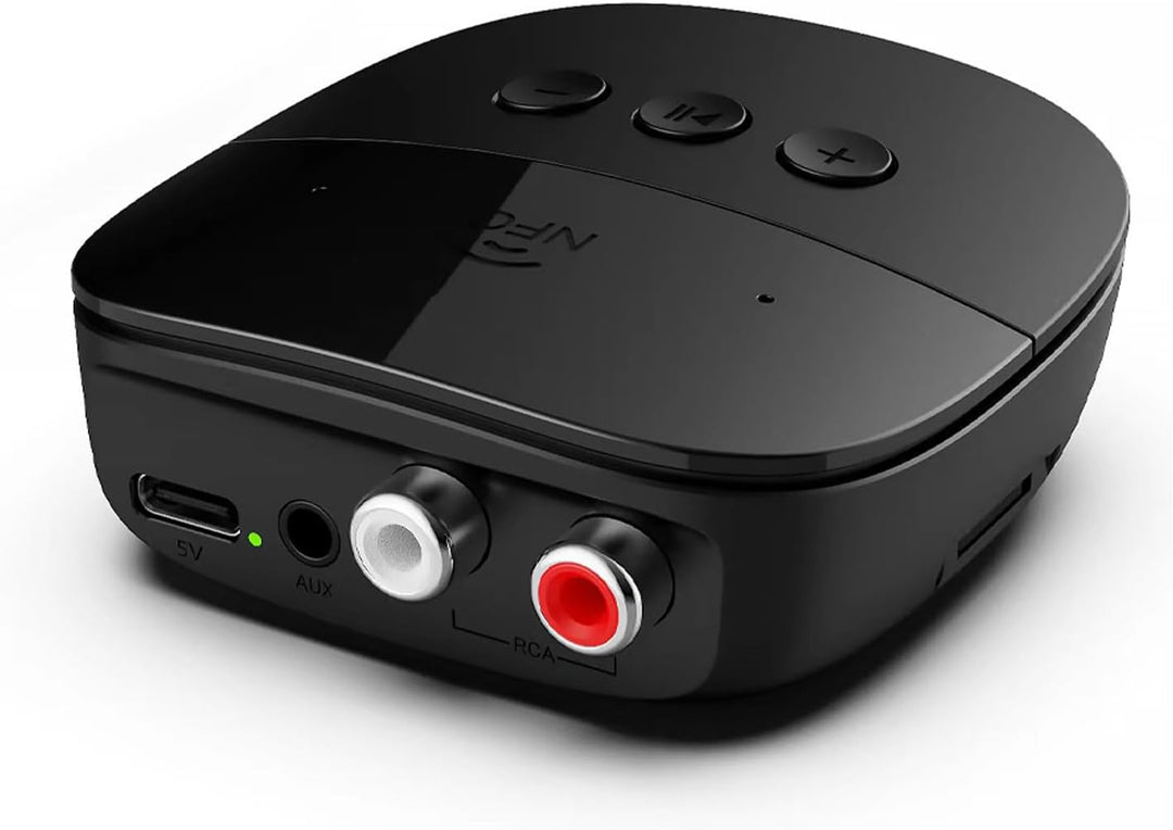 eppfun Bluetooth 5.2 Audio Adapter, Bluetooth Empfänger Receiver für Stereoanlage mit 3.5mm AUX Klin