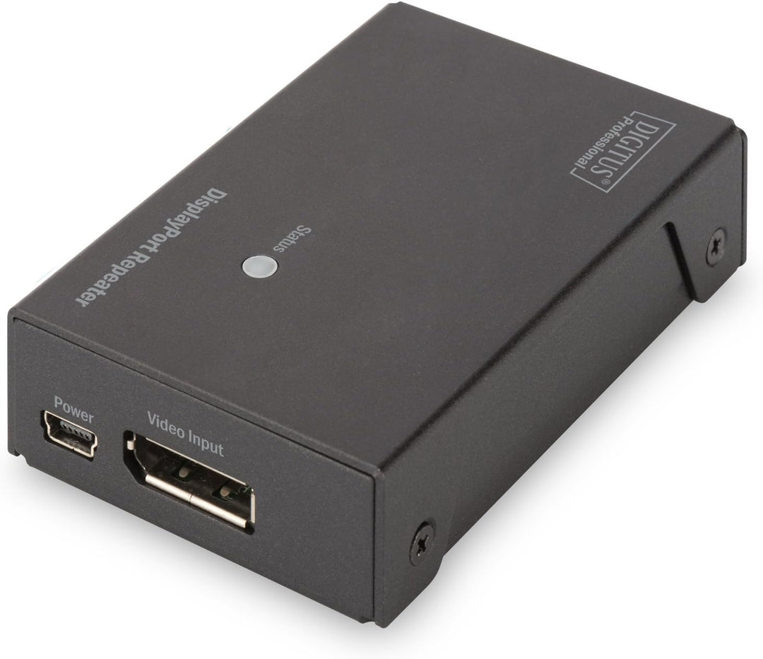 DIGITUS 4K DisplayPort Repeater, UltraHD bis zu 13 m, FullHD bis zu 20 m, Auflösung 3840 x 2160 bei