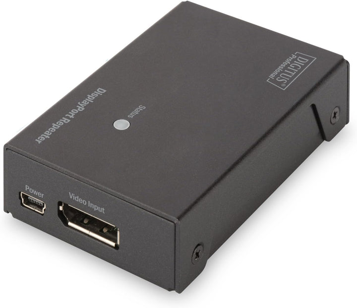 DIGITUS 4K DisplayPort Repeater, UltraHD bis zu 13 m, FullHD bis zu 20 m, Auflösung 3840 x 2160 bei