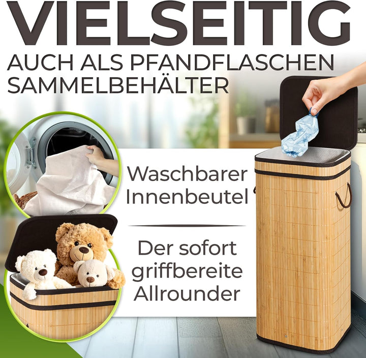 Gelber Sack Behälter schön und besonders stabil - Mülleimer Gelber Sack für extra schnellen Wechsel