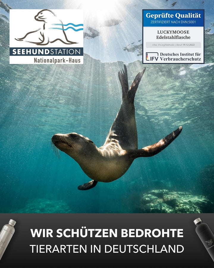 Luckymoose® Flasche für Aarke Carbonator 3, Philips GoZero & Brita sodaOne Wassersprudler - Spülmasc