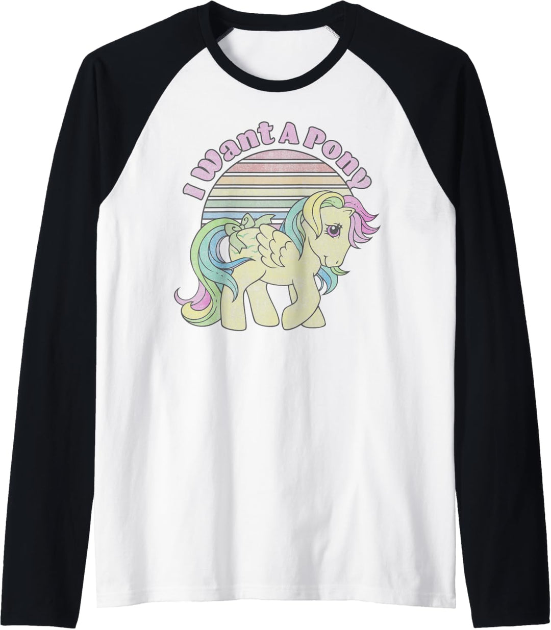My Little Pony Skydancer I Want A Pony Vintage Stripes Raglan