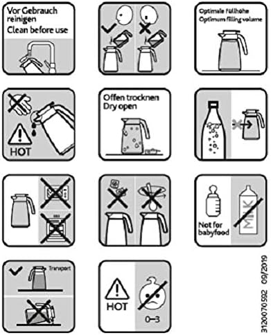 Emsa 517009 Mambo Isolierkanne | 1,5 Liter | Quick Tip Verschluss | 100% dicht | Hält 12 h heiss /24