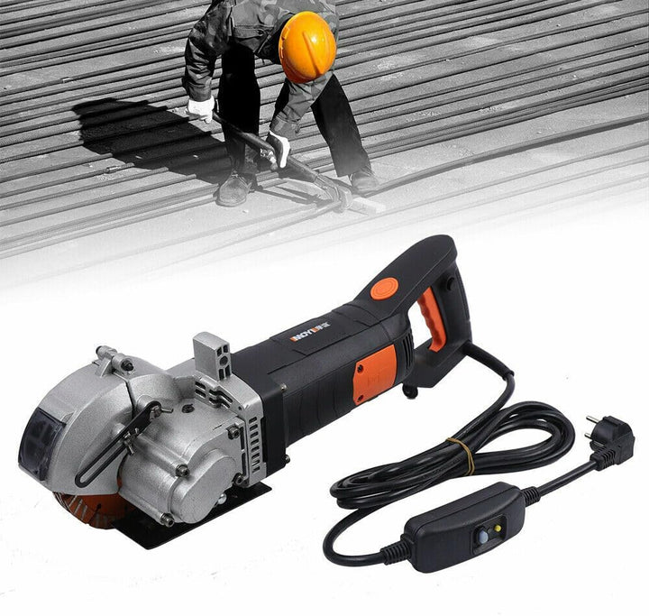 Elektrische Mauernutfräse 4800W Schlitzfräser 42mm Schnitttiefe Infrarotführung 133mm Sägeblätter