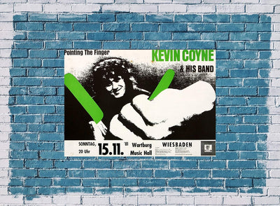 Kevin Coyne - Pointing The Finger, Wiesbaden 1981 » Konzertplakat/Premium Poster | Live Konzert Vera