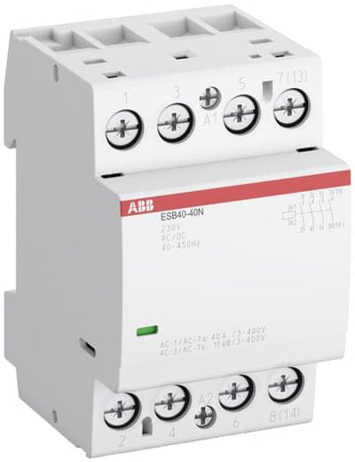 ABB ESB40-40N-06 ESB Leistungsschütz / 230 V ac Spule, 4 -polig 4 Schliesser / 40 A, Sicherheit