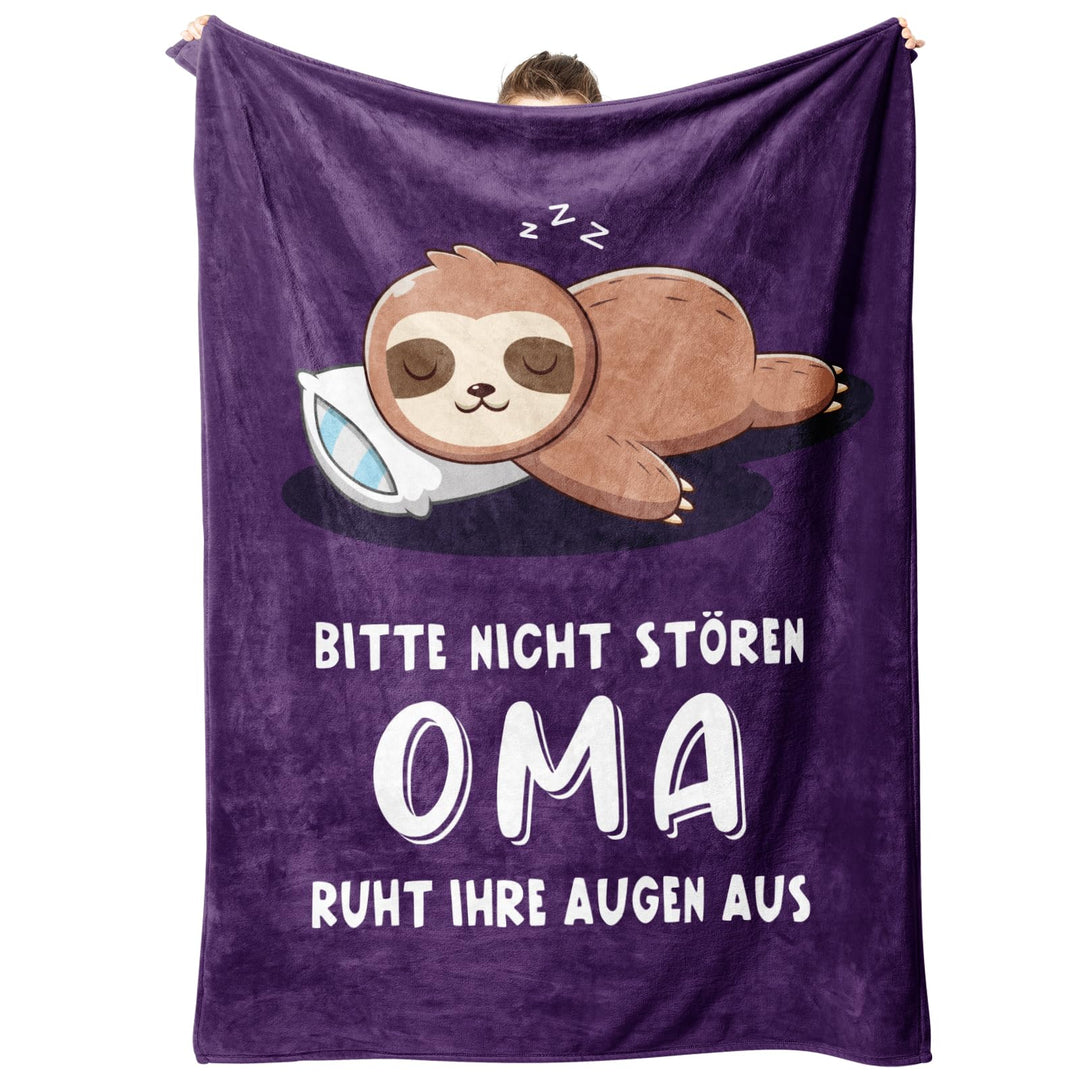 Oma, Oma Geschenk Kuscheldecke, Decke Geschenk Oma Geburtstag, Geburtstagsgeschenk für Oma, Mutterta