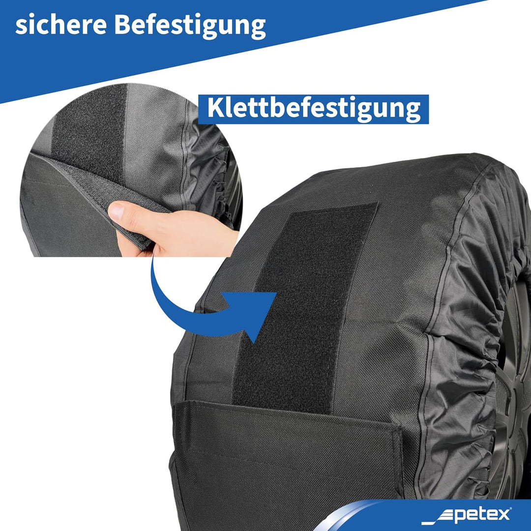 PETEX Reifentaschenset Premium schwarz versch. Grössen Reifentaschen (L Ø 660 mm), 660 mm