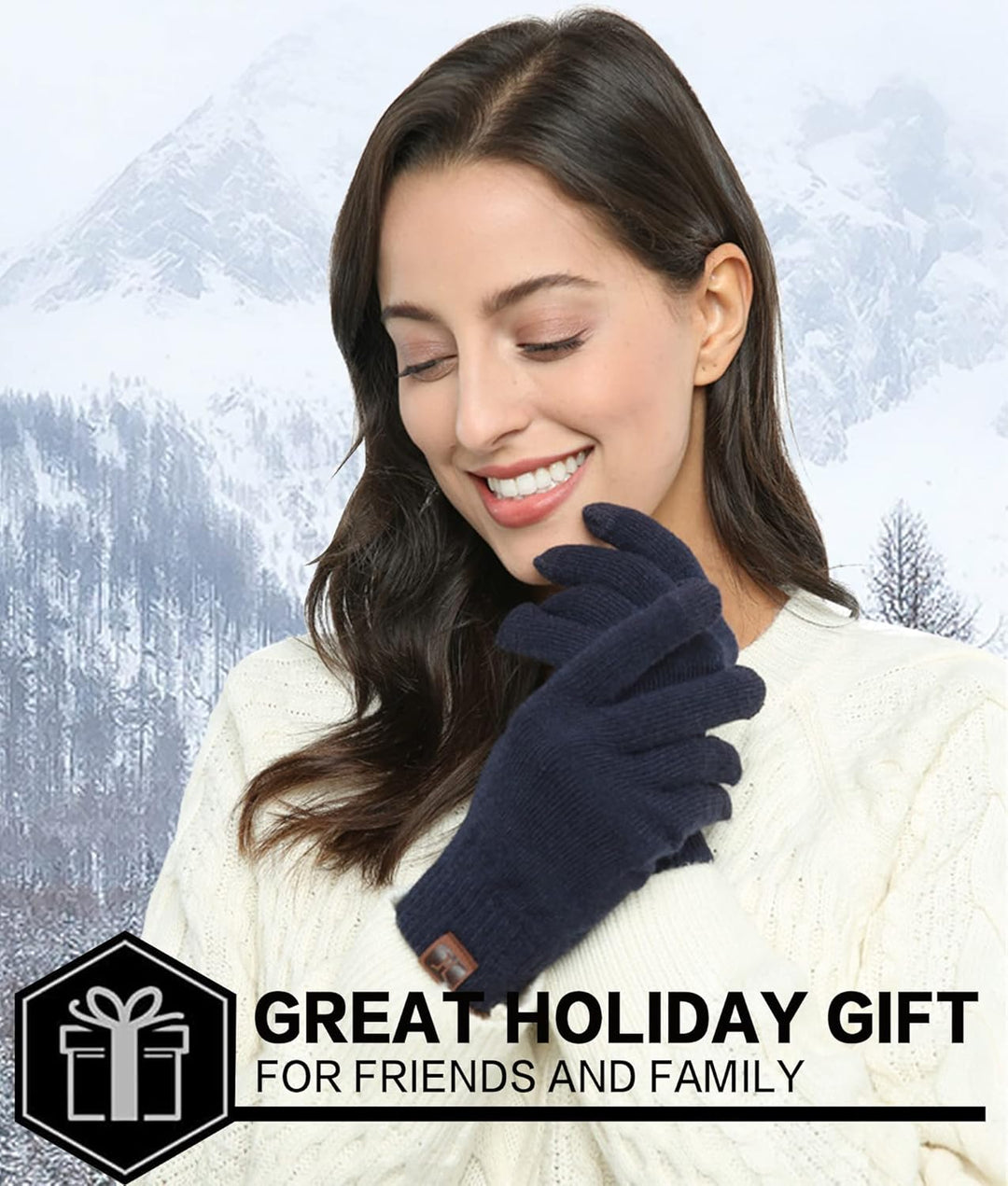 Bequemer Laden Damen Winter Warm Touchscreen Handschuhe Thermo Winterhandschuhe Kaschmir Strickhands