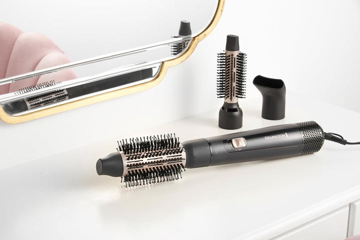 Remington Warmluftbürste [inkl. 3 Aufsätze: 25mm & 38mm Rundbürste, Stylingdüse] Blow Dry&Style (tro