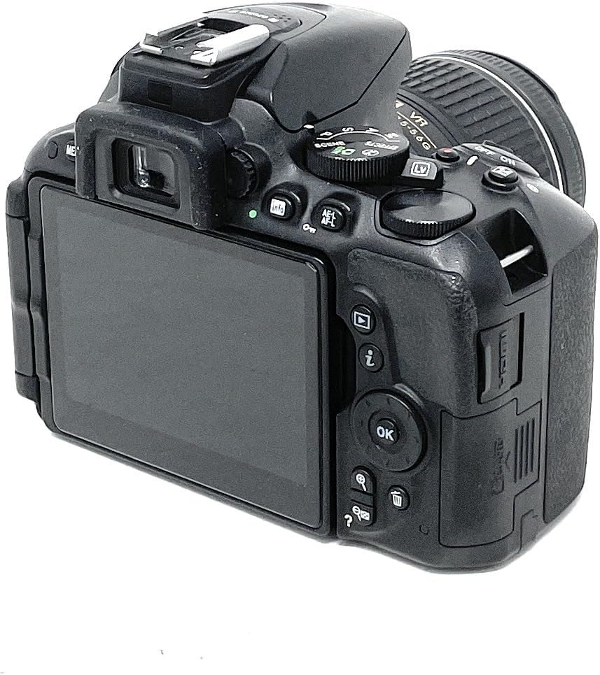 Nikon D5500 SLR-Digitalkamera Kit DX AF-P 18-55 VR schwarz Schwarz inkl. 18-55mm Objektiv, Schwarz i