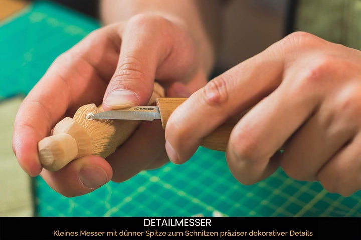 BeaverCraft S17 Holzschnitzwerkzeug-Set zum Löffelschnitzen - Schnitzset Löffelschnitzen-Kit Holzsch