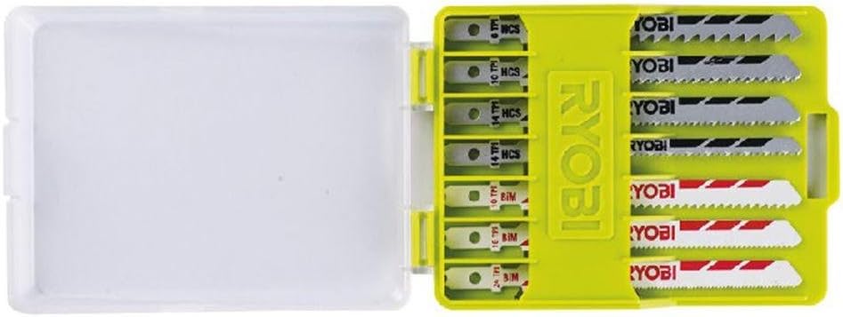 RYOBI Stichsägeblattset RAK10JSB (10-teilig, passend für alle Stichsägen des Ryobi Sortiments, für T