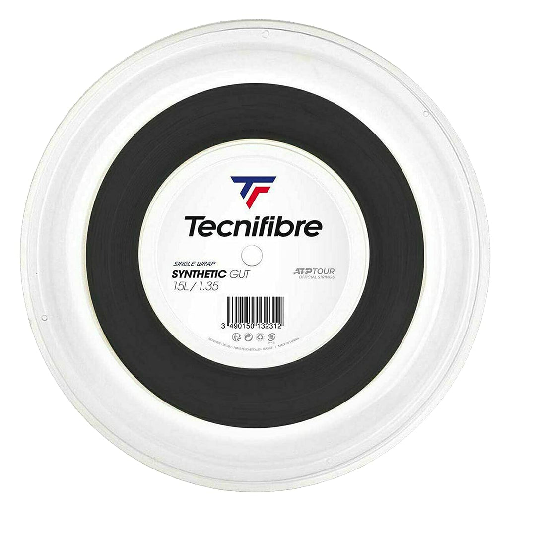 TECNIFIBRE - Tennissaite - Rolle 200M - Synthetic GUT 1.35mm / 200m Schwartz, 1.35mm / 200m Schwartz