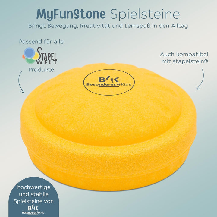 Stapelwelt MyFunStone Spielstein Balancierstein, Besonderes4Kids, kompatibel mit anderen Balancierst