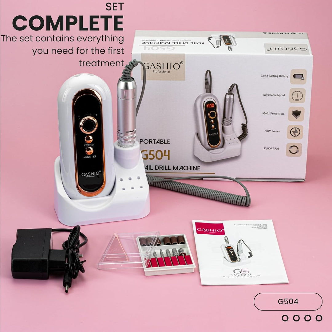 Nagelfräser Kabellos | Maniküre Pediküre Set Kabellos | Nail Drill 50W | Elektrische Nagelfeile | Na