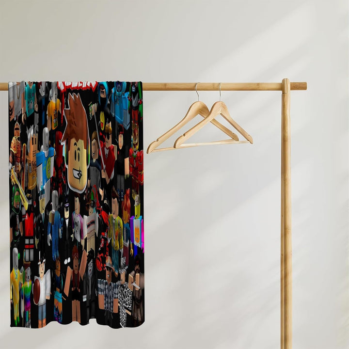 PQKL-party Roblx Decke Bettwäsche Roblx Decke Geschenk, 130 * 150cm Mehrzweck-Flanelldecke für Sofa,