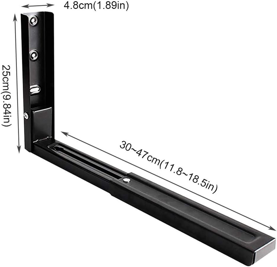 2 Stücke Mikrowellenhalter Edelstahl,Wandhalterung Halter Mikrowelle,Halter Für Mikrowelle,Mit Passe