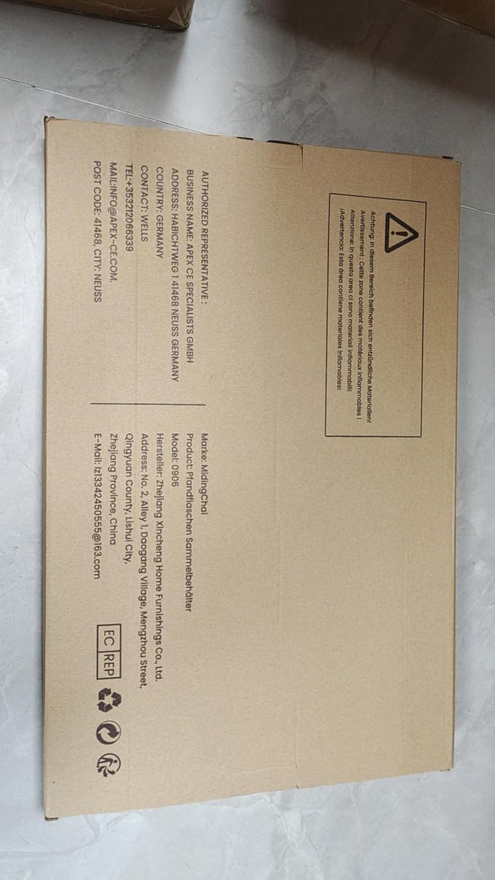 100L Gelber Sack Ständer mit Deckel, Visualisierung Mülleimer Gelber Sack, Stabiler Ständer Ggelber