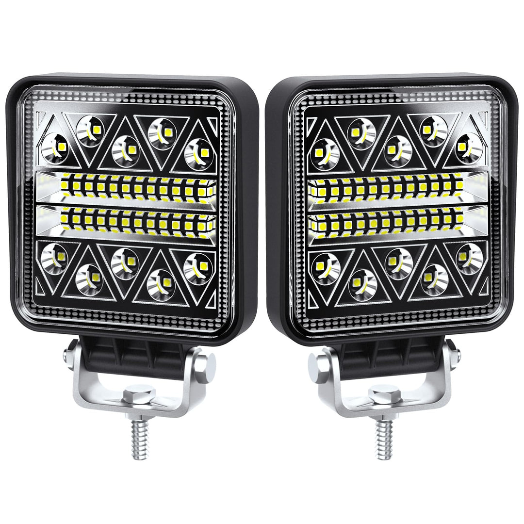antom LED Arbeitsscheinwerfer 2Pcs Zusatzscheinwerfer Traktor 102W 12V 24V led strahler kfz 15000LM