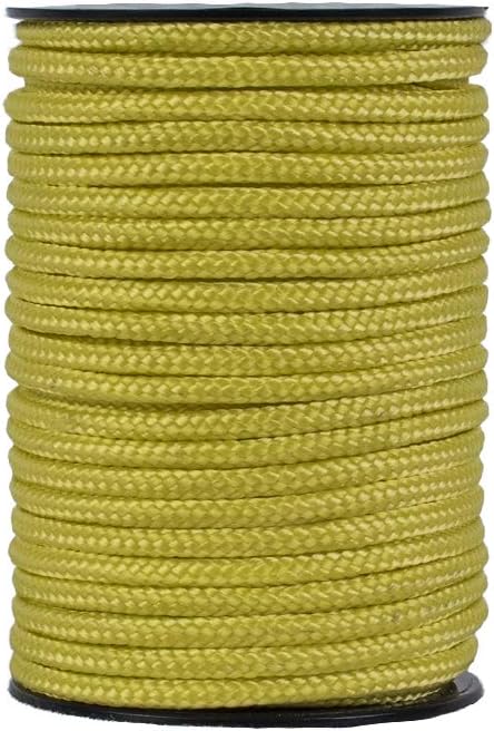 Cordamarket Seil, Dyneema, 4 mm, Unisex, für Erwachsene, Unisex-Erwachsene 4mm a 25mts Gelb, 4mm a 2