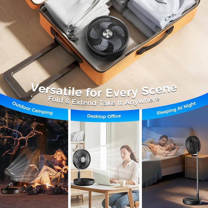 Marchpower leise Standventilator mit Fernbedienung Timer klappbar Ventilator Automatischer Oszillati