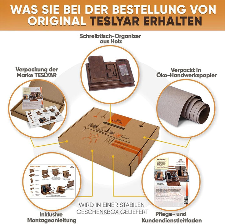 Holz Telefon Dockingstation Asche Baum Geldbörsenständer & Uhren Organizer Herren Weihnachten Gesche