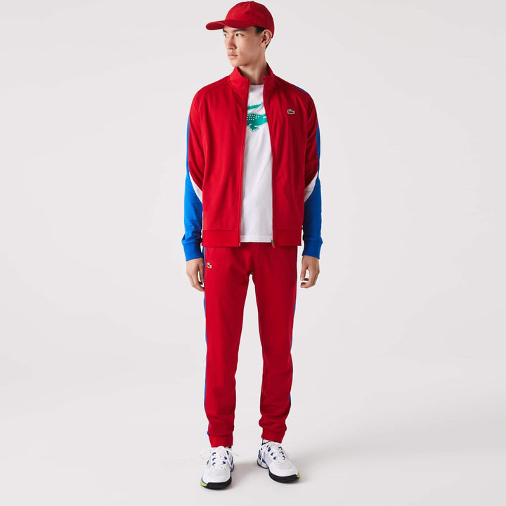 Lacoste Herren Trainingsanzug XS Rot/Marina-blanc, XS Rot/Marina-blanc