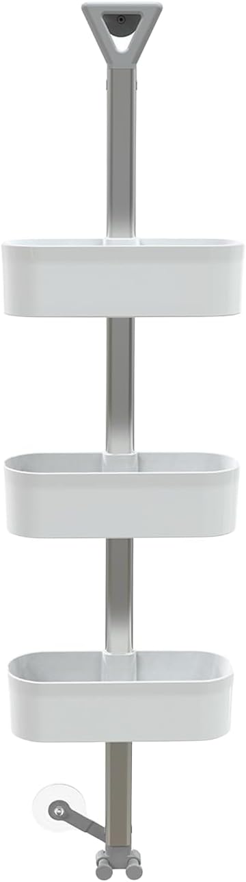 Aspira Home 3-stufiges Duschregal – Duschablage mit einzeln verstellbaren Ablagen, rostfreier Metall
