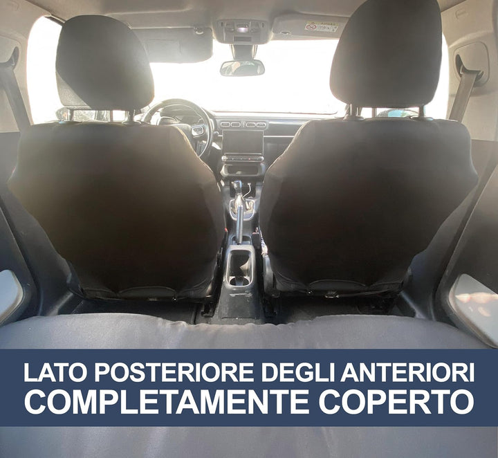 Auto Accessori Lupex - Sitzbezüge für Autositz, kompatibel Autositzbezüge für Cinquecento 500, Weiss