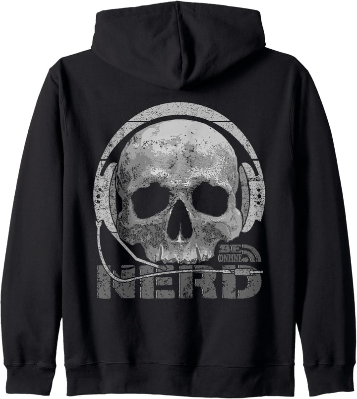 Nerd - Lustiges Gamer Zocker Geschenk Gaming Kapuzenjacke