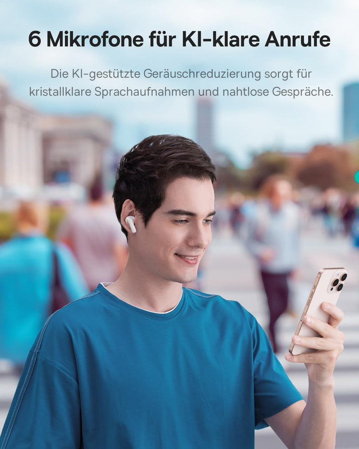 Baseus EP10 Pro In Ear Kopfhörer Kabellose, Bluetooth Kopfhörer mit -50dB Geräuschunterdrückung, Noi