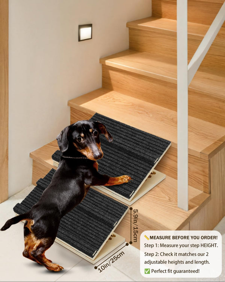 Okydoky Klappbare Hundetreppe Mit Block 40cm1Pack für kleine/mittlere Hunde & Katzen DB-40cm-1p, DB-