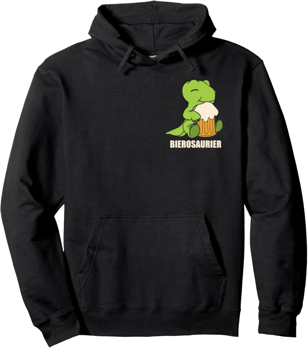 Biertrinker Dinosaurier Dino Bierosaurier Bier Pullover Hoodie