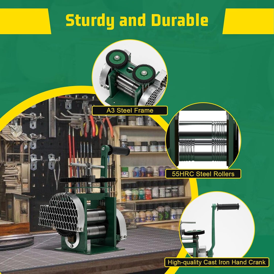 Schmuck Tablettierungs Kombinationswalzwerk 85mm Manuelle Walzwerk Kombination Manuell Tablettierung