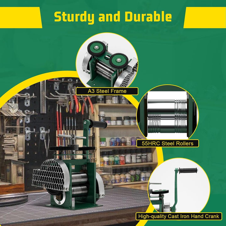 Schmuck Tablettierungs Kombinationswalzwerk 85mm Manuelle Walzwerk Kombination Manuell Tablettierung