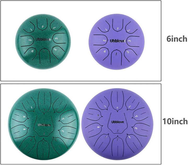 Stahlzungentrommel für Kinder: 8 Noten 15,2 cm (6 Zoll) Tonart C Metall Stahl Trommeln Instrument mi