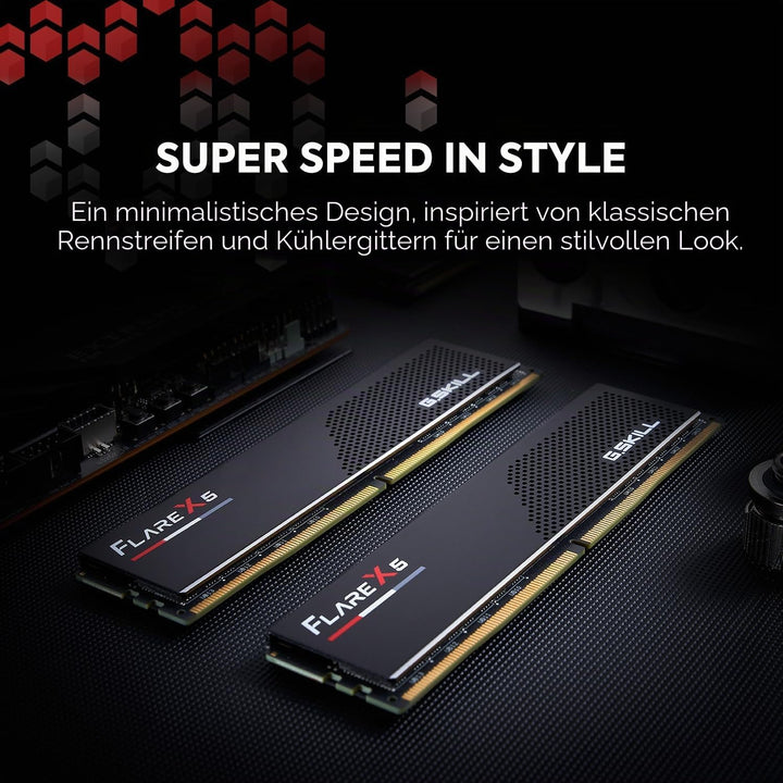 G.Skill Flare X5 F5-6000J3238F16GX2-FX5 Memory Module 32 GB 2 x 16 GB DDR5 6000 MHz Matte Black 32GB
