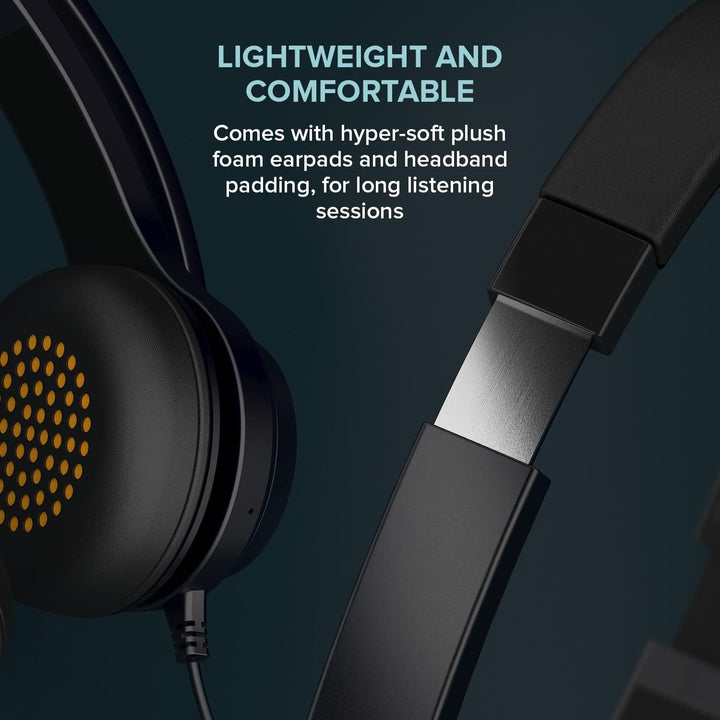 CREATIVE Chat USB On-Ear Wired Headset mit Flip-to-Mute Noise Cancelling-Mikrofon, SmartComms-Kit, I