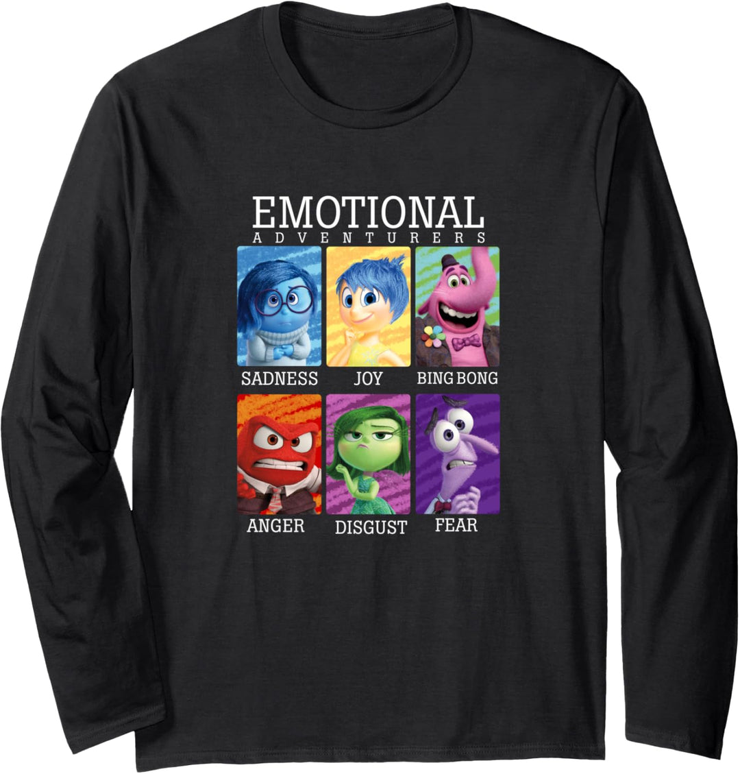 Disney Pixar Inside Out Emotions Yearbook Group Langarmshirt