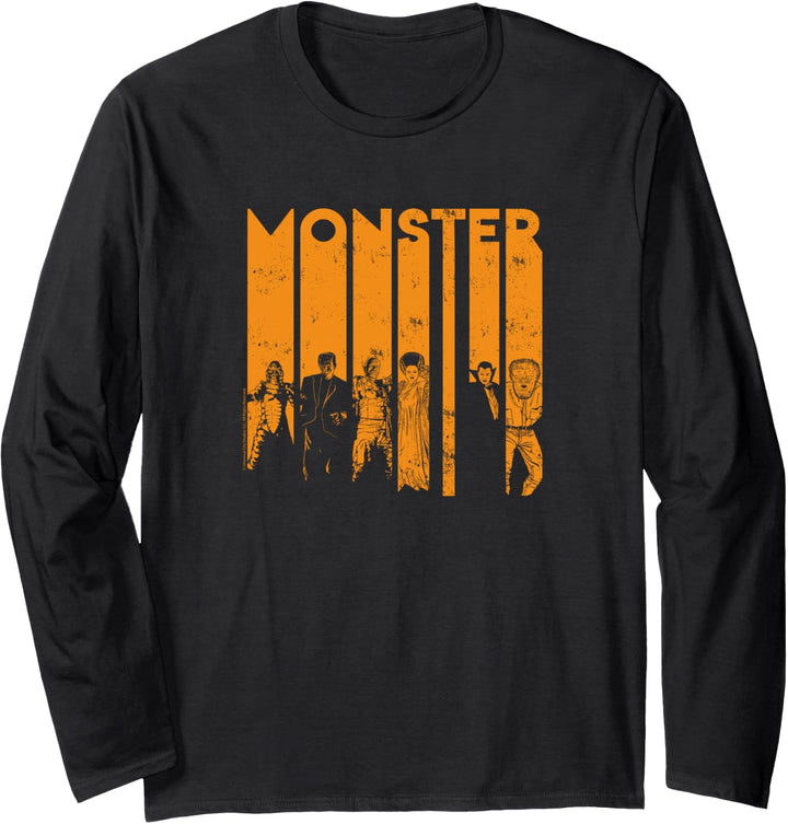 Universal Monsters Letter Group Shot Langarmshirt