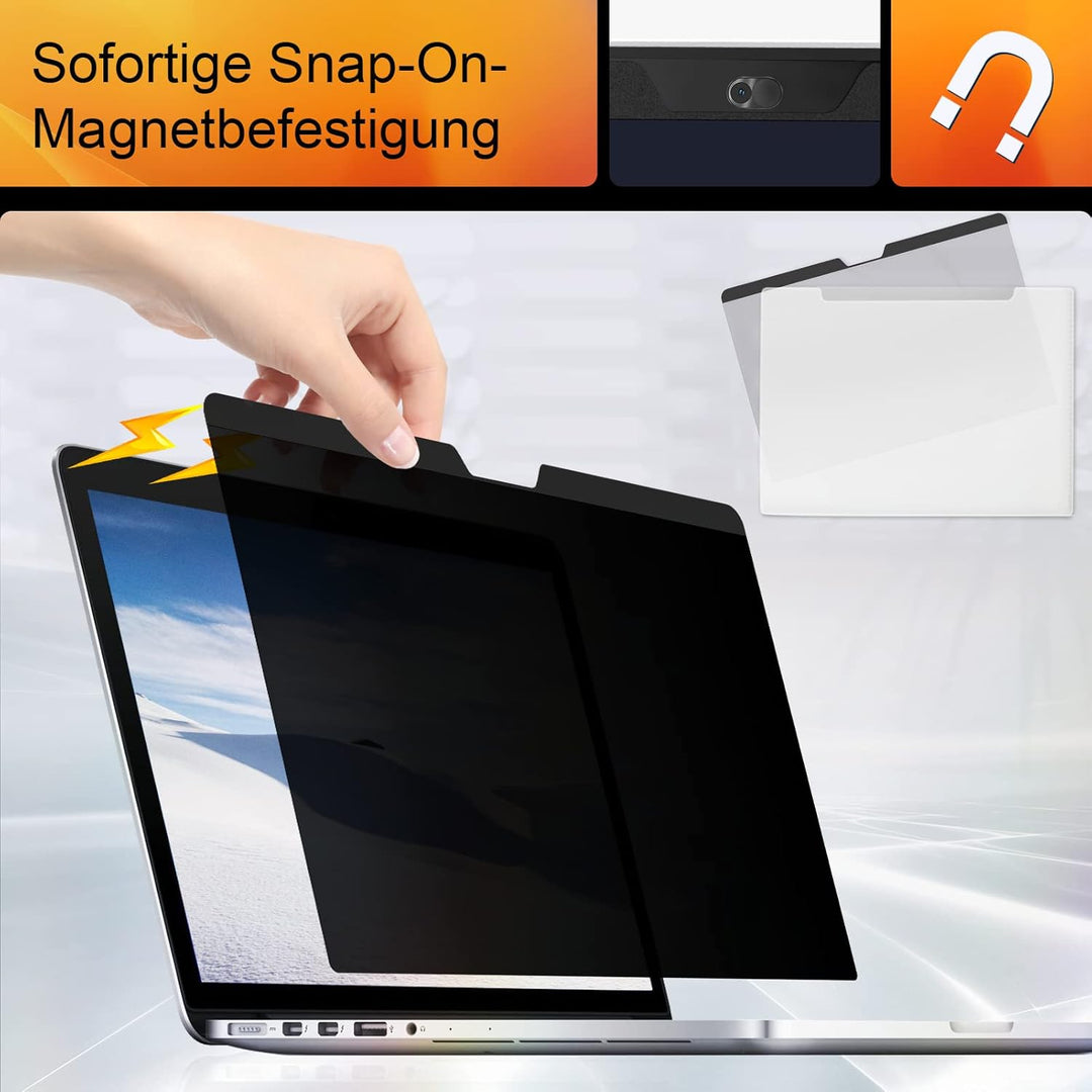 Magnetischer Blickschutzfilter für MacBook Air 13,6 Zoll 2022 Model A2681, Abnehmbar Anti-Blaulicht
