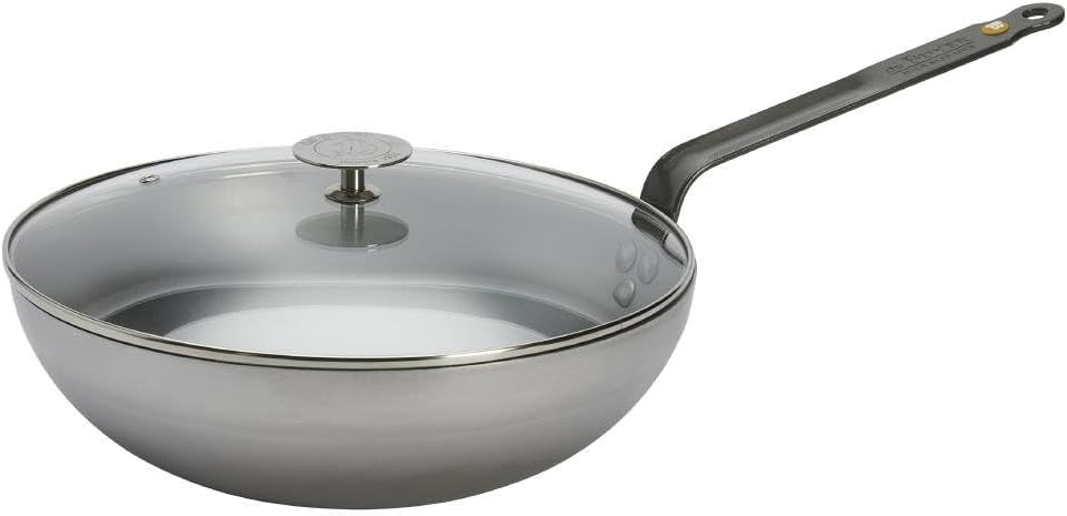 DE BUYER Wokpfanne aus Eisen, Durchmesser 28 cm