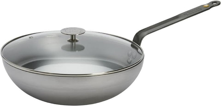 DE BUYER Wokpfanne aus Eisen, Durchmesser 28 cm