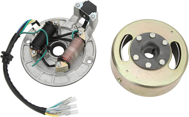 Magneto Stator Schwungrad Rotor Kit Kupfer Aluminium Kick Start Motor Magneto Stator Platte Magneto