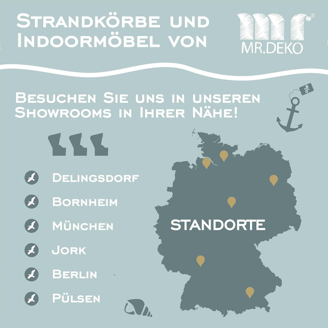 MR. DEKO® Strandkorb PE Gleiter 4er Set | Bodenabstandshalter Füsse für Möbel | Möbelfüsse Schraubba