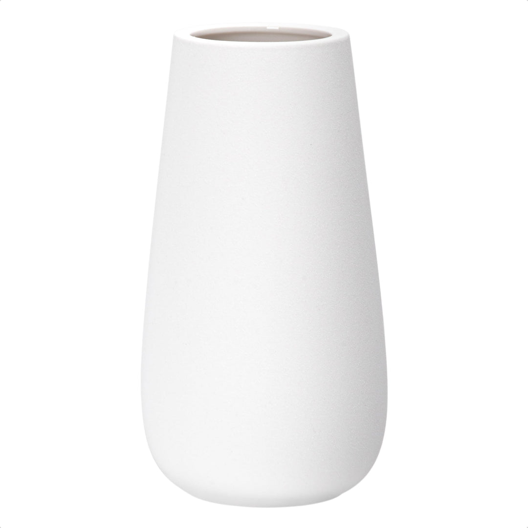 D'vine Dev 25,4 cm Elegante ovale Keramikvase für Blumen Home Decor Vase mit Design Box Schneeweiss