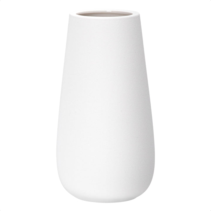 D'vine Dev 25,4 cm Elegante ovale Keramikvase für Blumen Home Decor Vase mit Design Box Schneeweiss